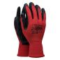 Preview: SUPERWORKER REDWORKER Feinstrick Arbeitshandschuhe mit Latexbeschichtung  Gr. 11